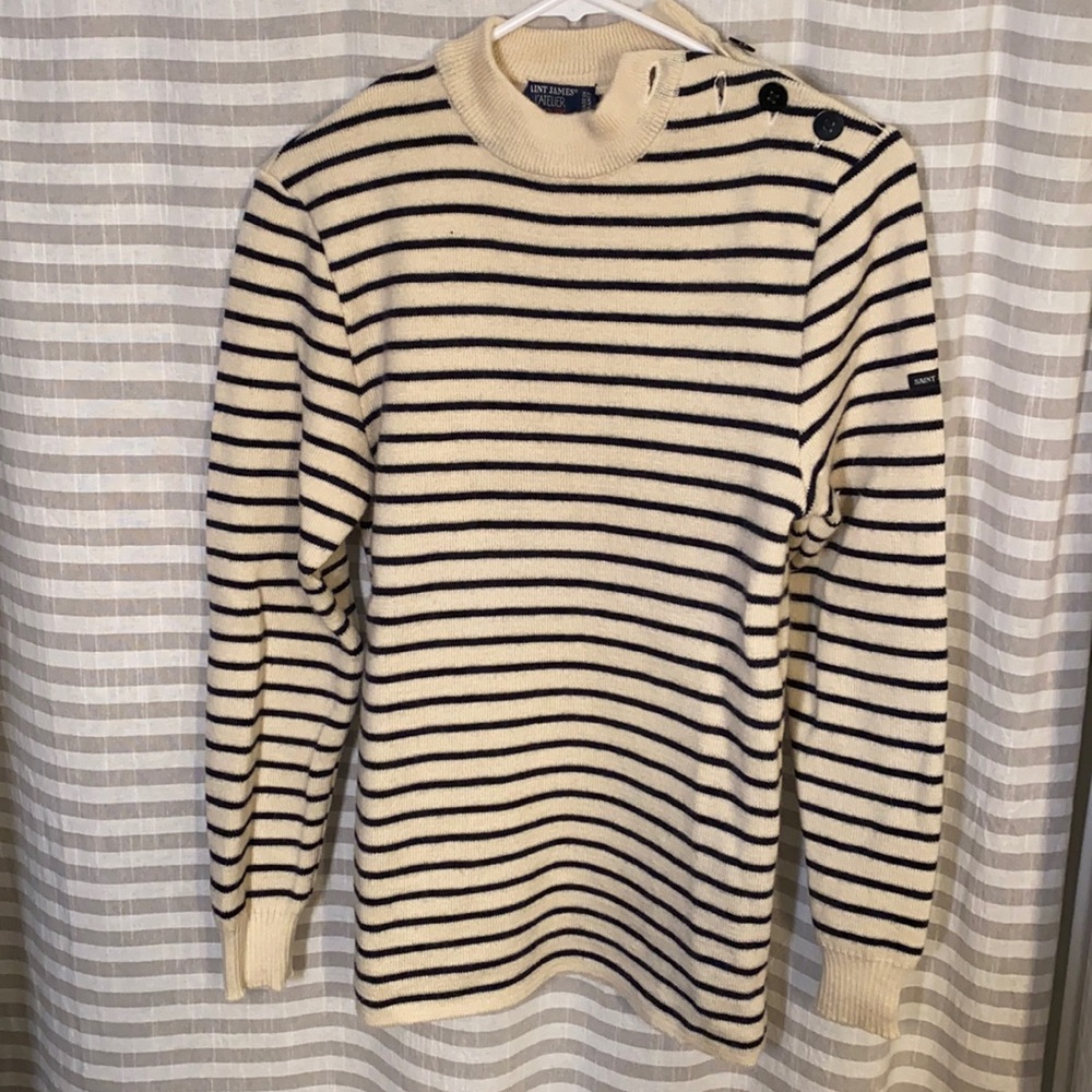 Classic Breton Saint James L’Atelier Wool Sweater
